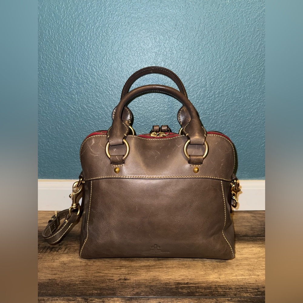 Dooney & Bourke Cameron Satchel – 100% Leather – Taupe - Picture 3 of 10